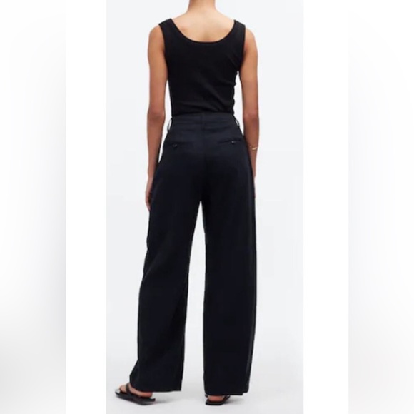 NWT Madewell Harlow Wide Leg Pant Black Size 2 - Picture 3 of 4
